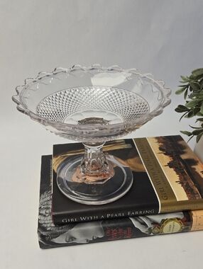 EAPG Antique Clear Central Glass Co. #439 Pedestal Compote
